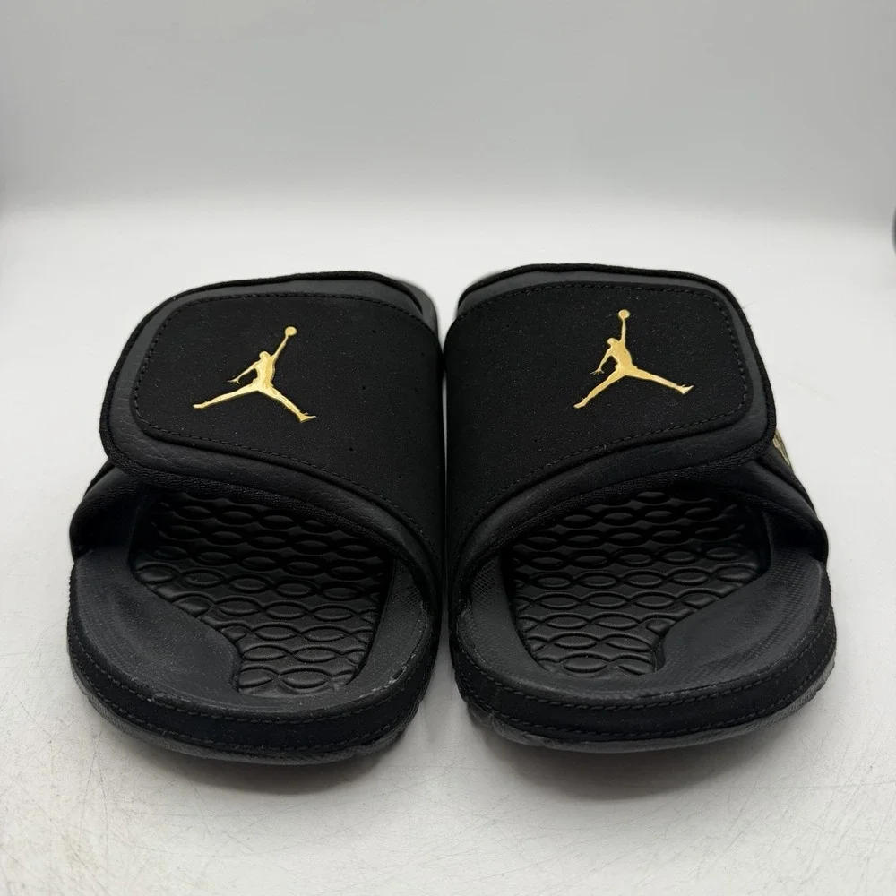 Air Jordan Hydro 2 Premier Slide Mens Mens Sz 13 Black/Metallic Gold Sandals